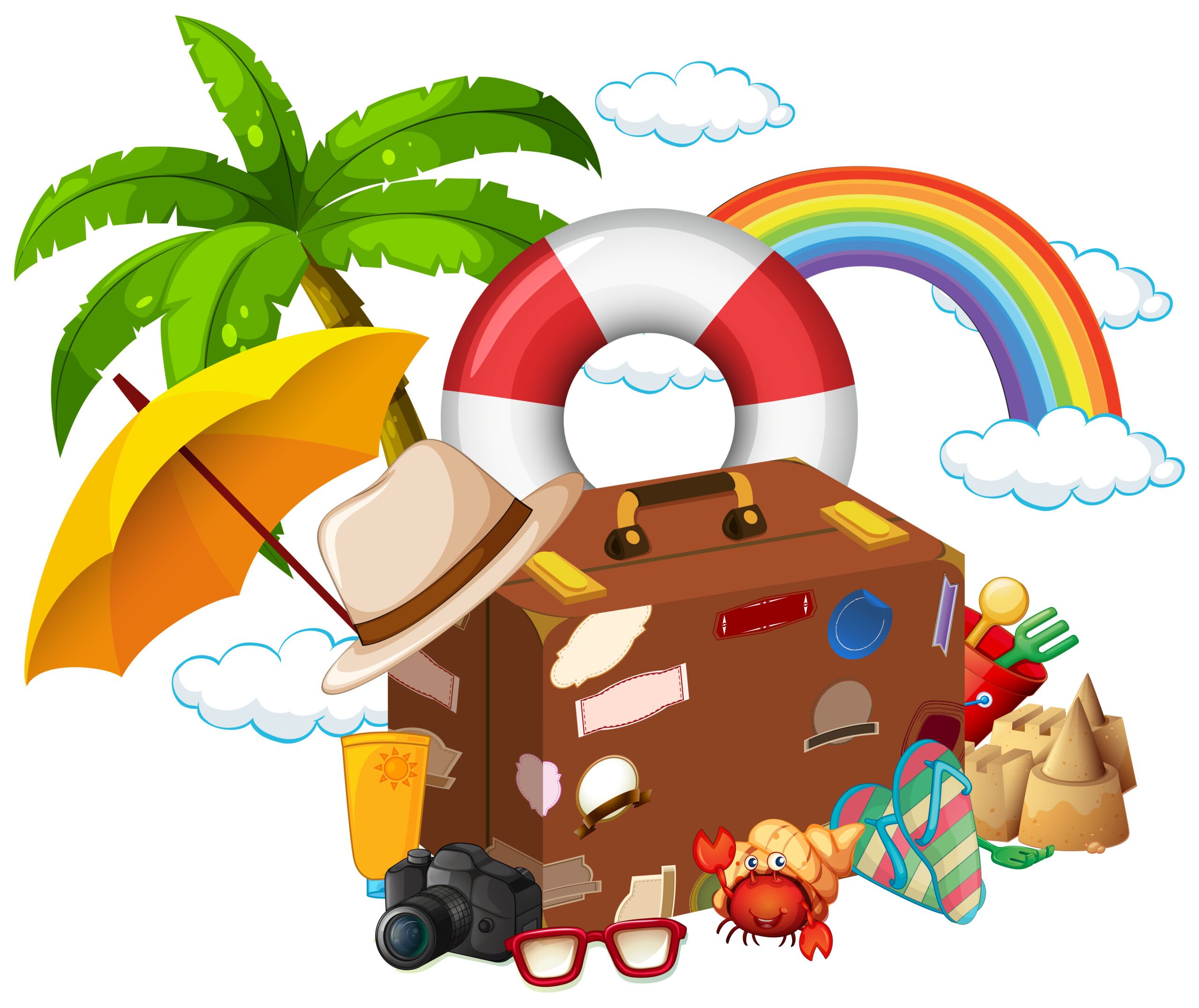 Set of travel element www.freepik.com