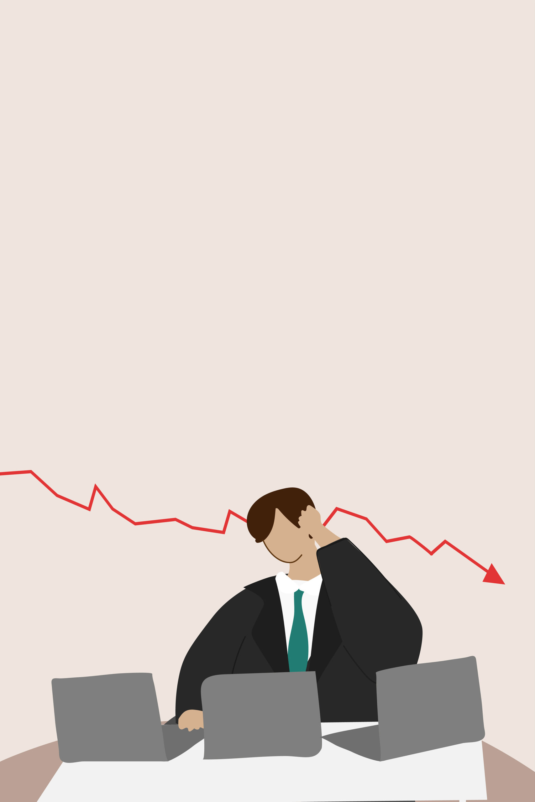 Businessman feeling down about economic crisis caused by coronav www.freepik.com